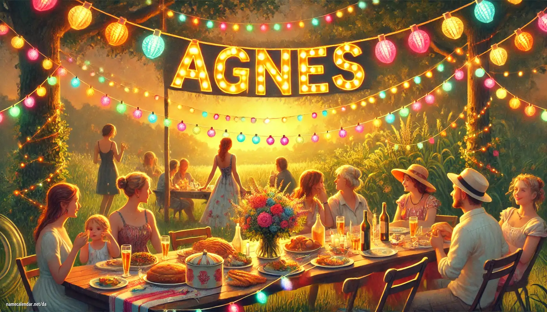 Fejring af navnedag og navn - Agnès