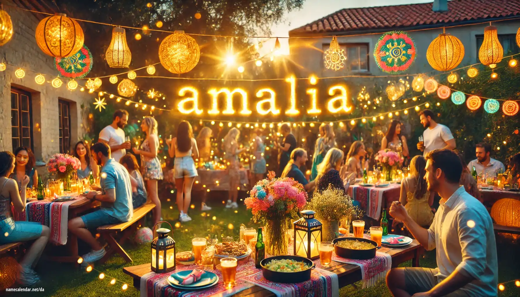 Fejring af navnedag og navn - Amalia