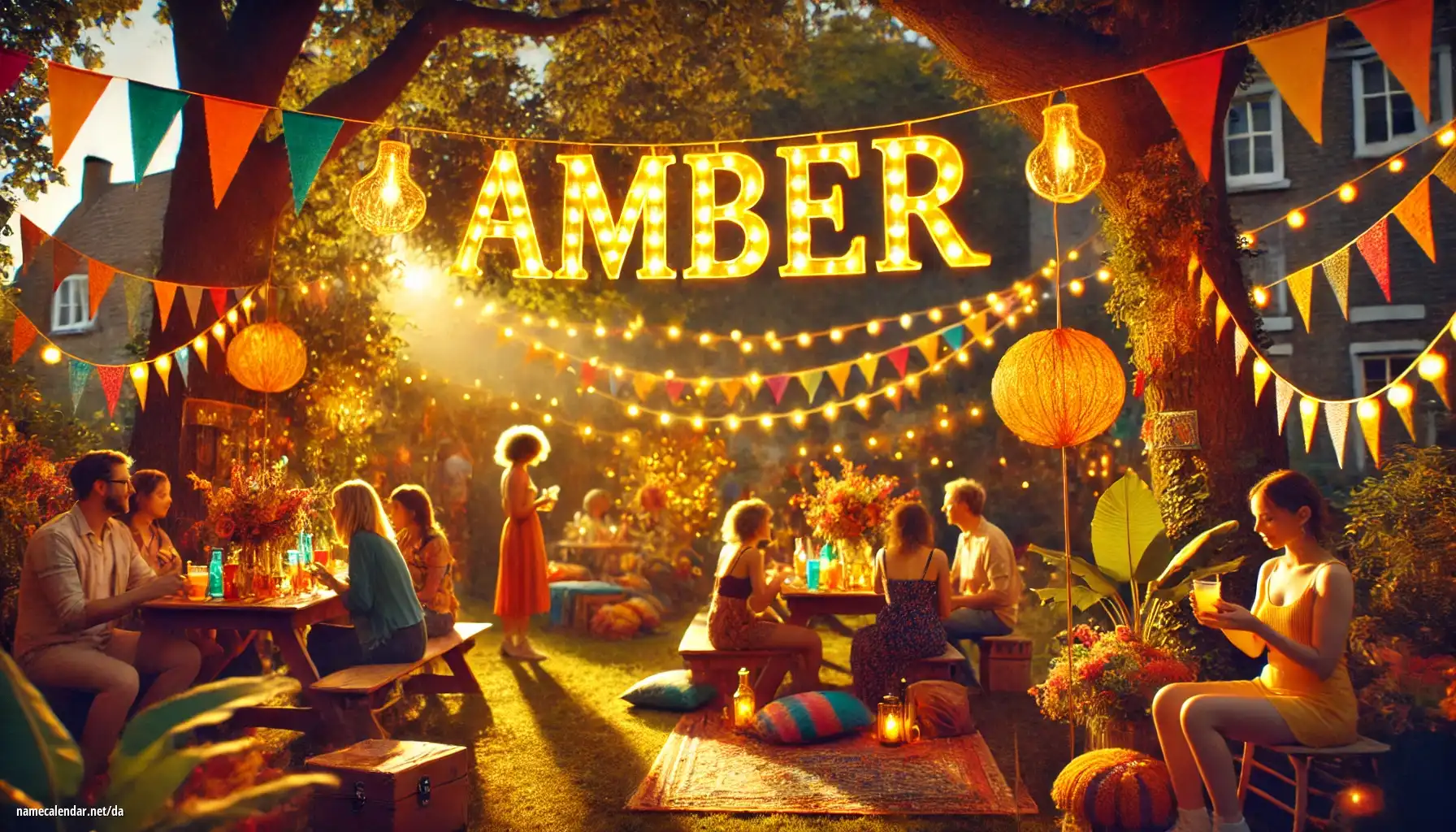 Fejring af navnedag og navn - Amber