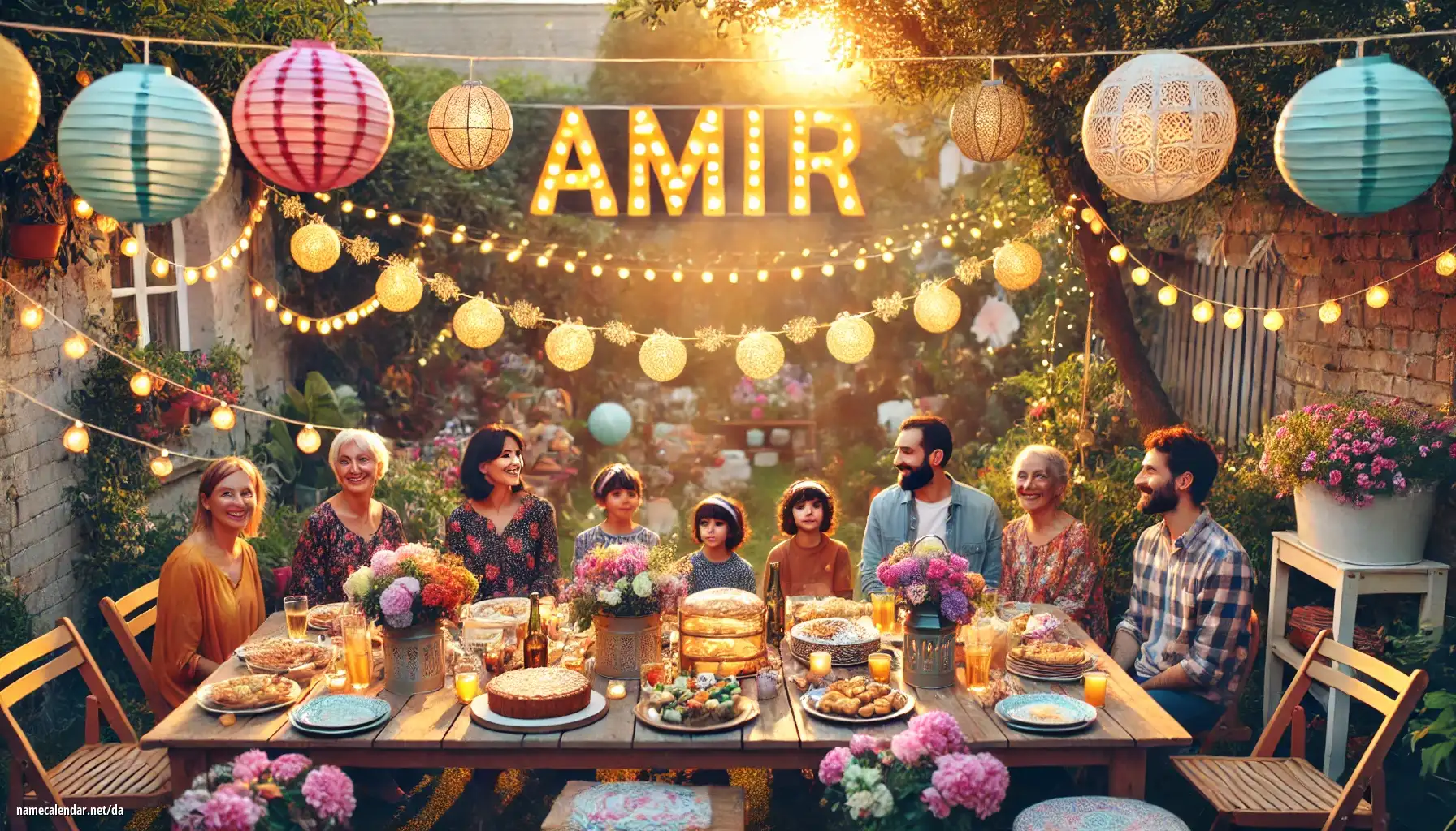 Fejring af navnedag og navn - Amir