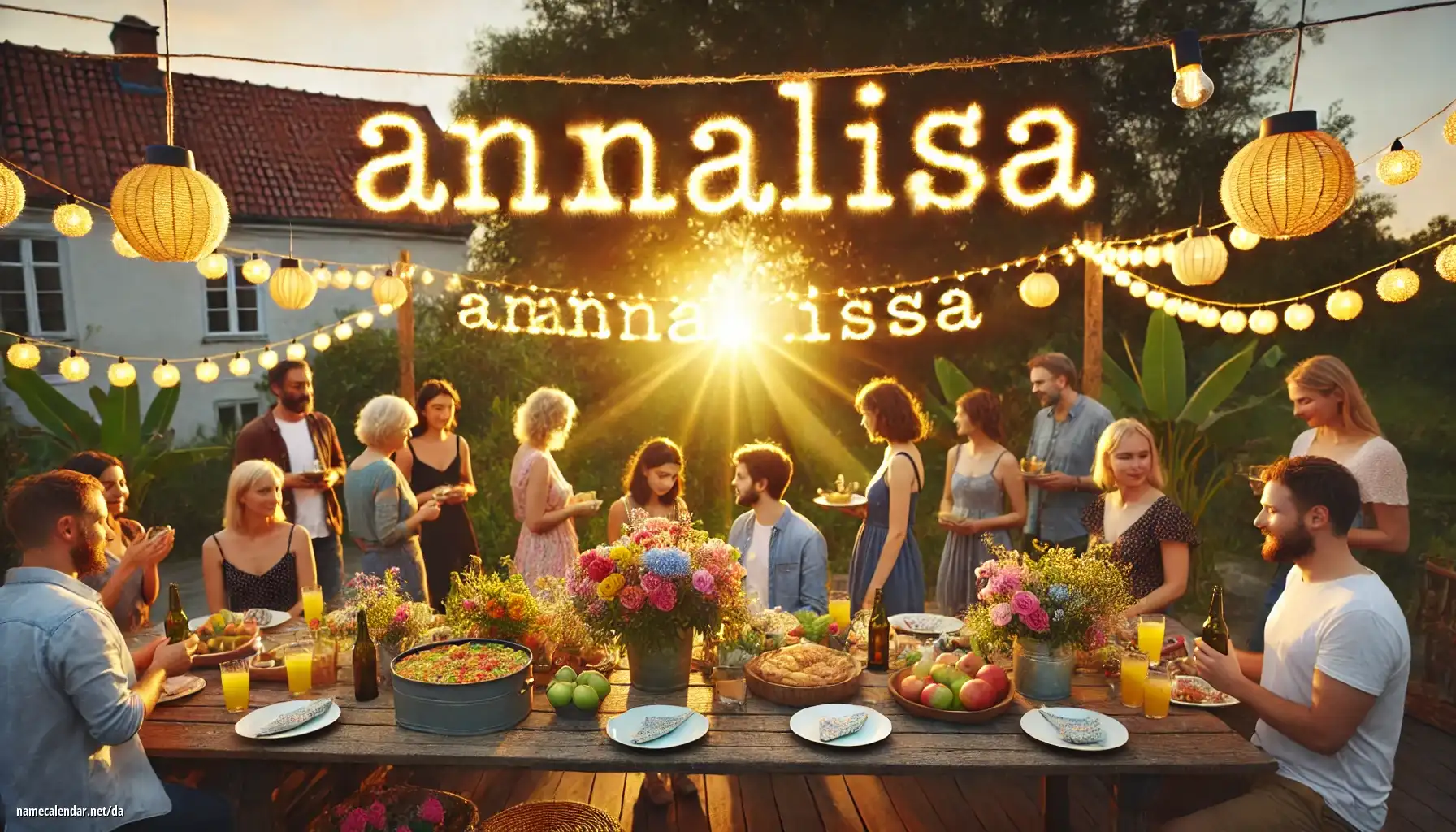 Fejring af navnedag og navn - Annalisa