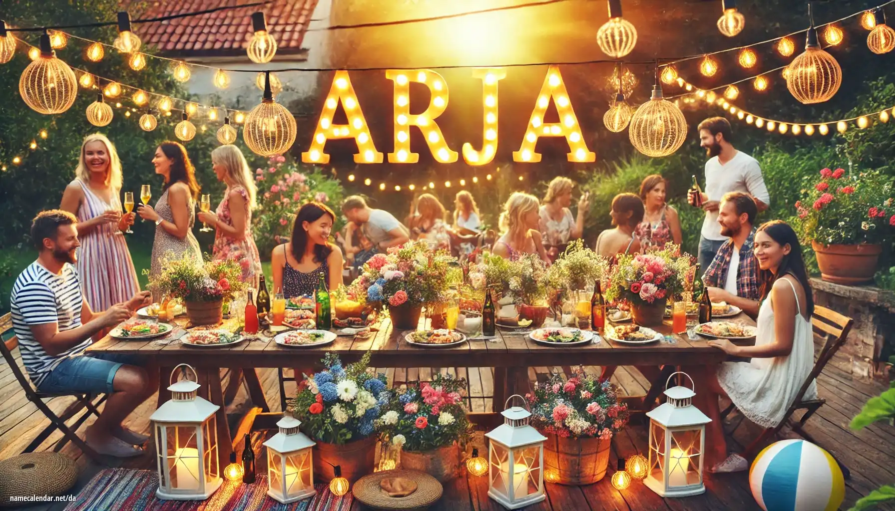 Fejring af navnedag og navn - Arja