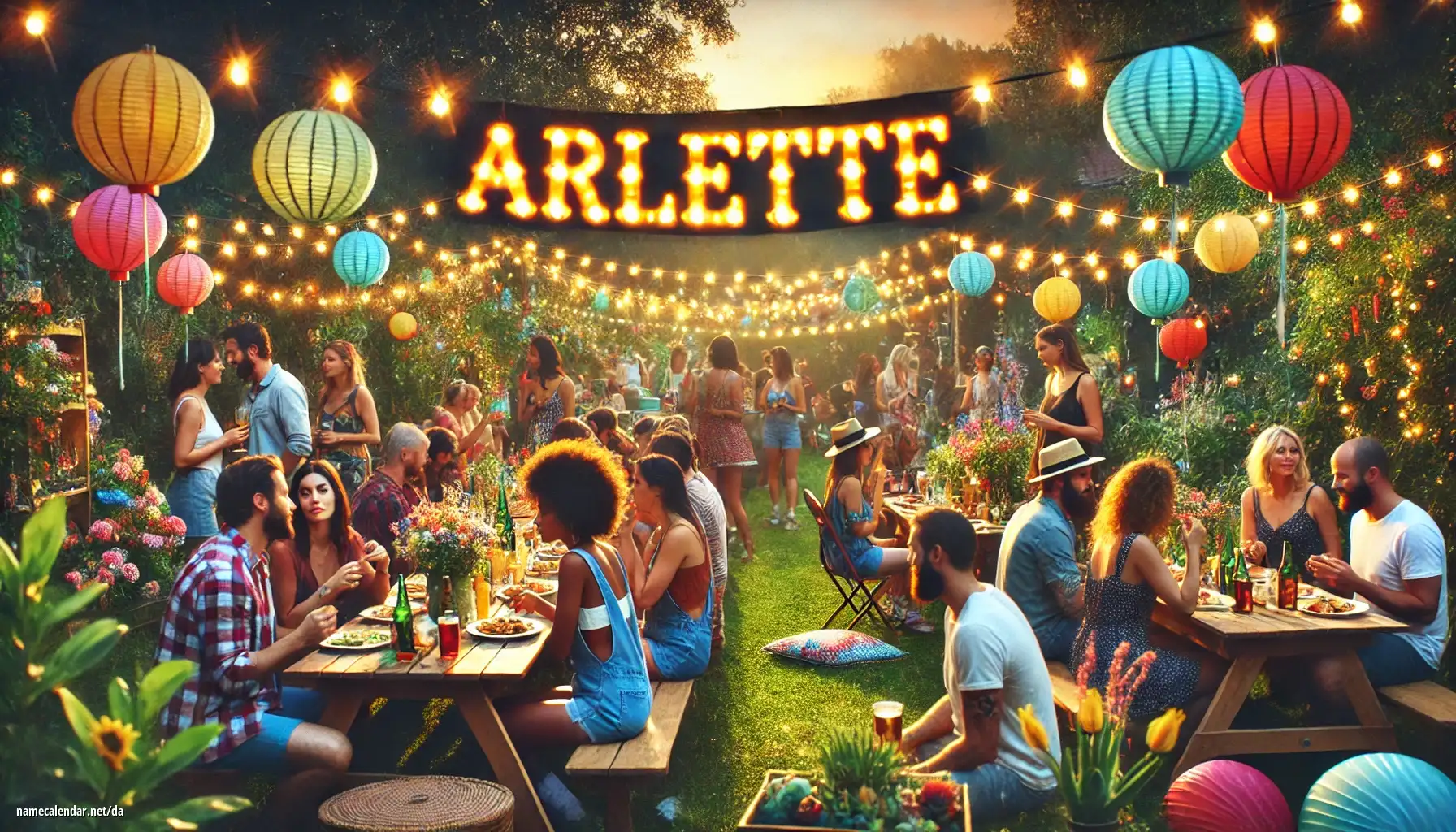 Fejring af navnedag og navn - Arlette