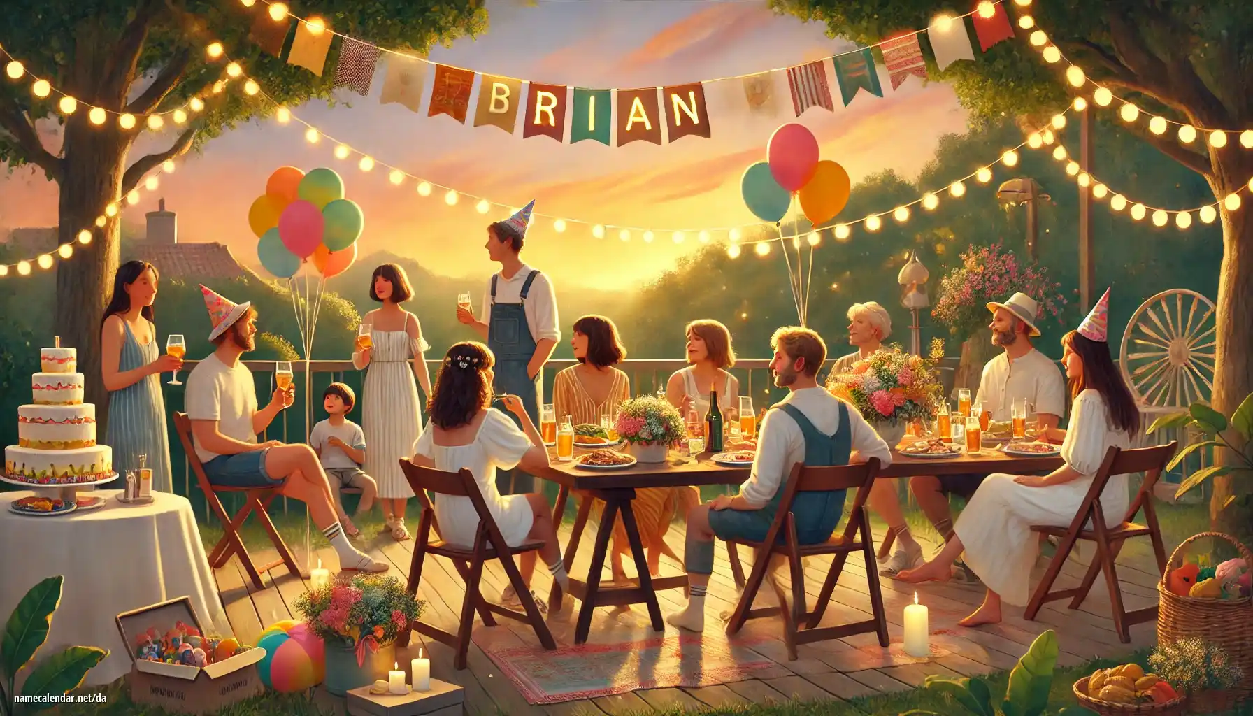 Fejring af navnedag og navn - Brian