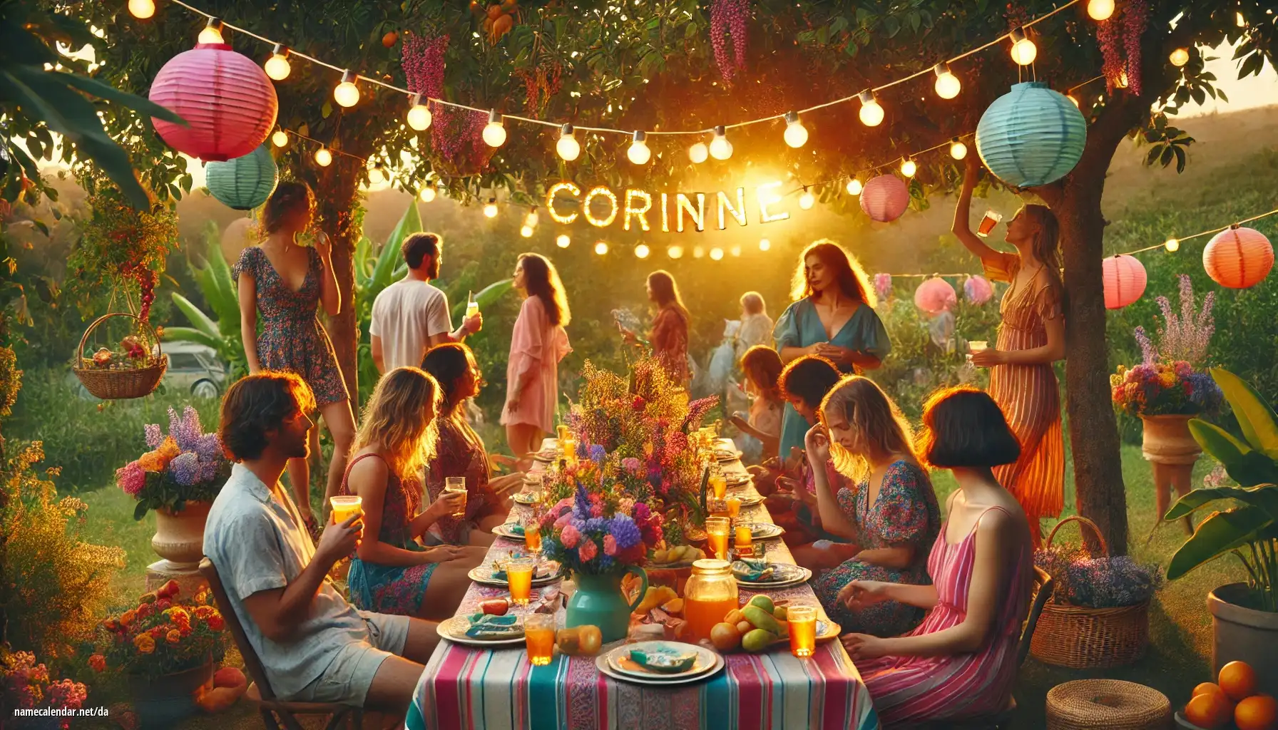 Fejring af navnedag og navn - Corinne