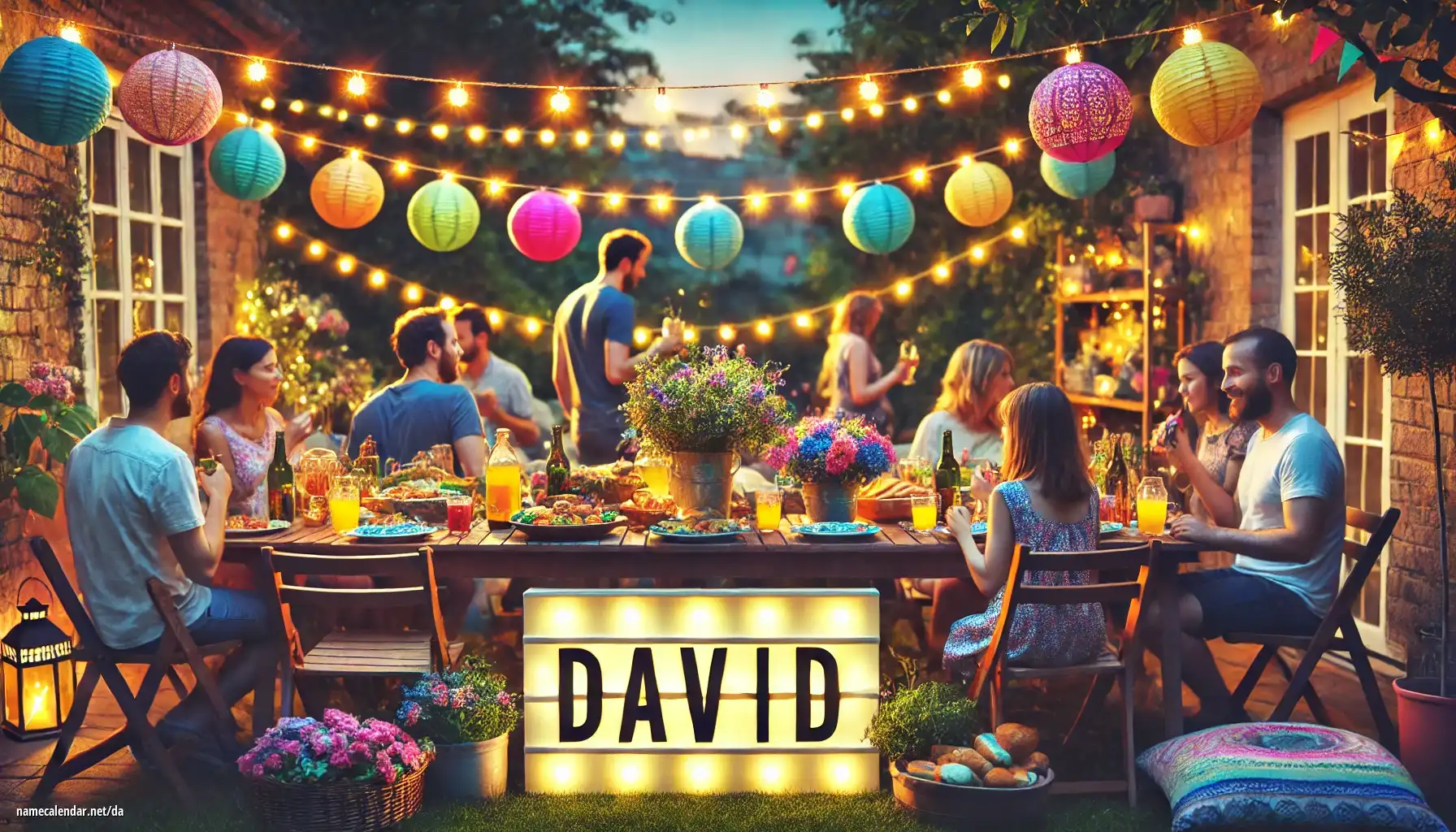 Fejring af navnedag og navn - Davíd