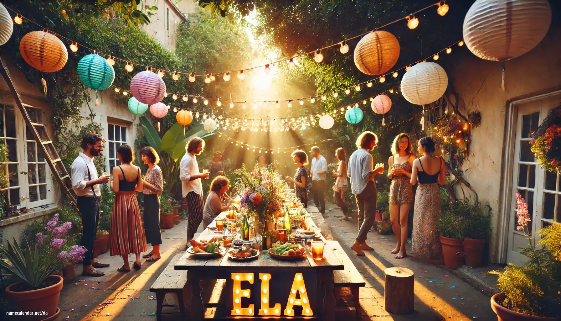 Fejring af navnedag og navn - Ela