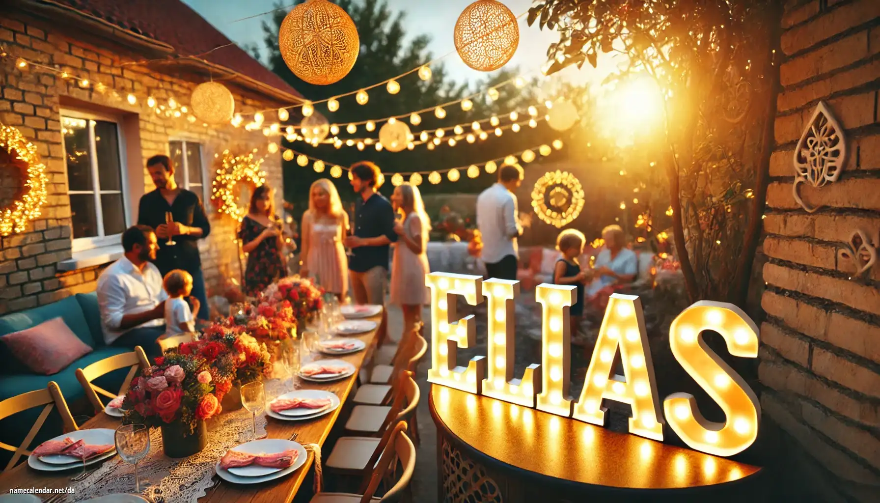 Fejring af navnedag og navn - Elias