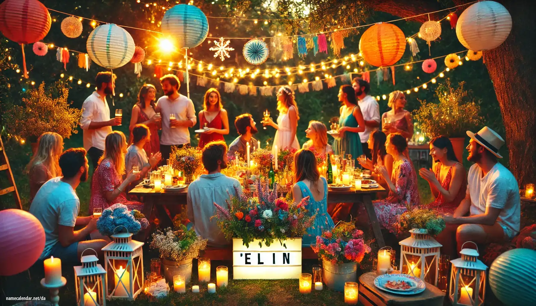Fejring af navnedag og navn - Elin