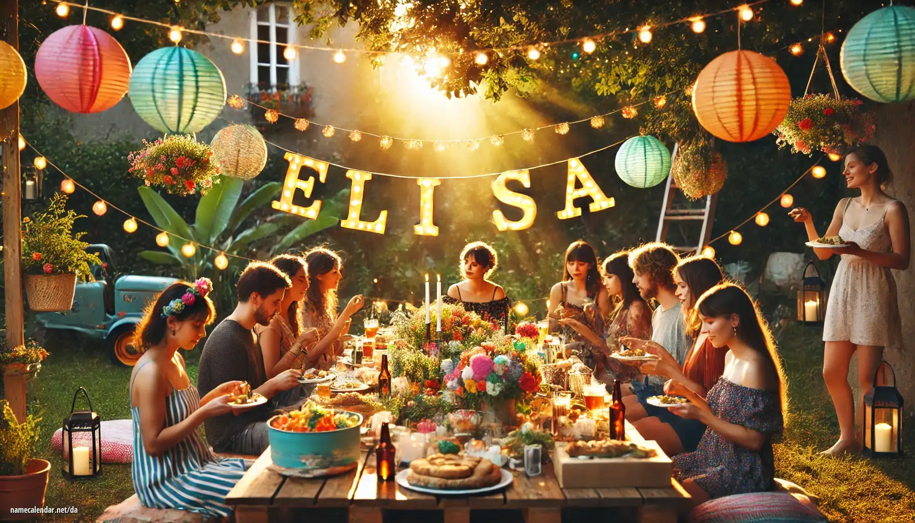 Fejring af navnedag og navn - Elisa