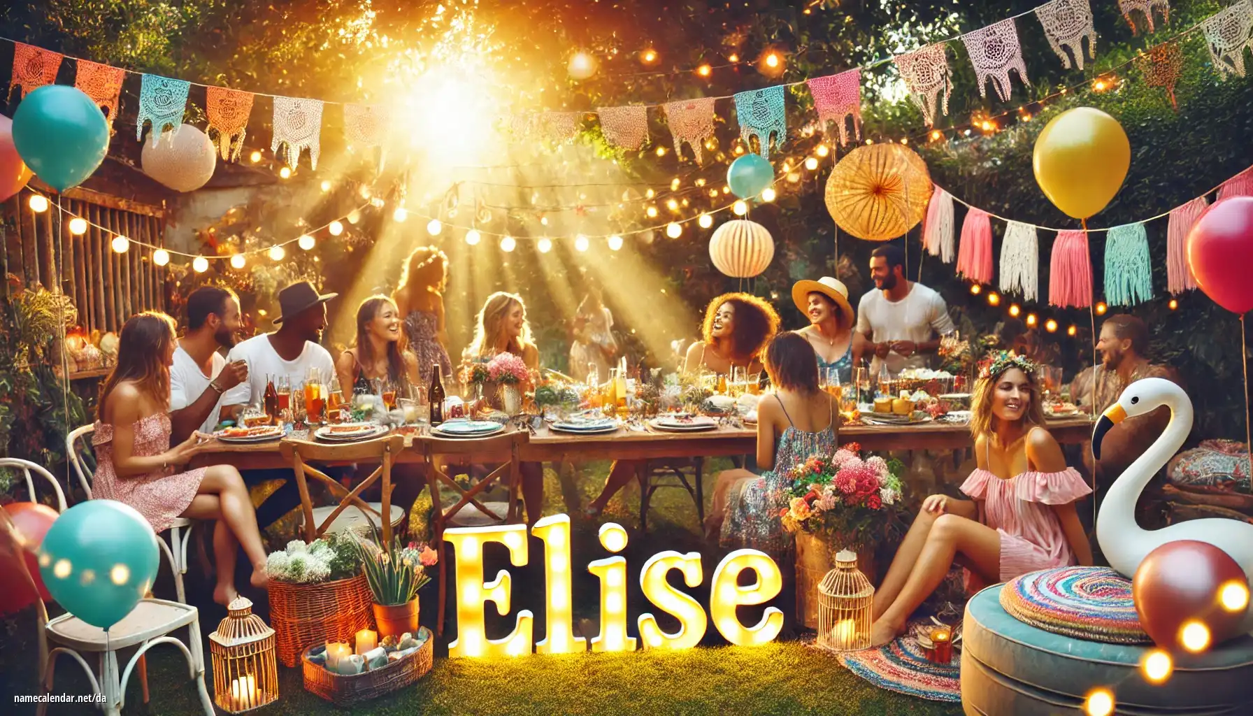 Fejring af navnedag og navn - Elise