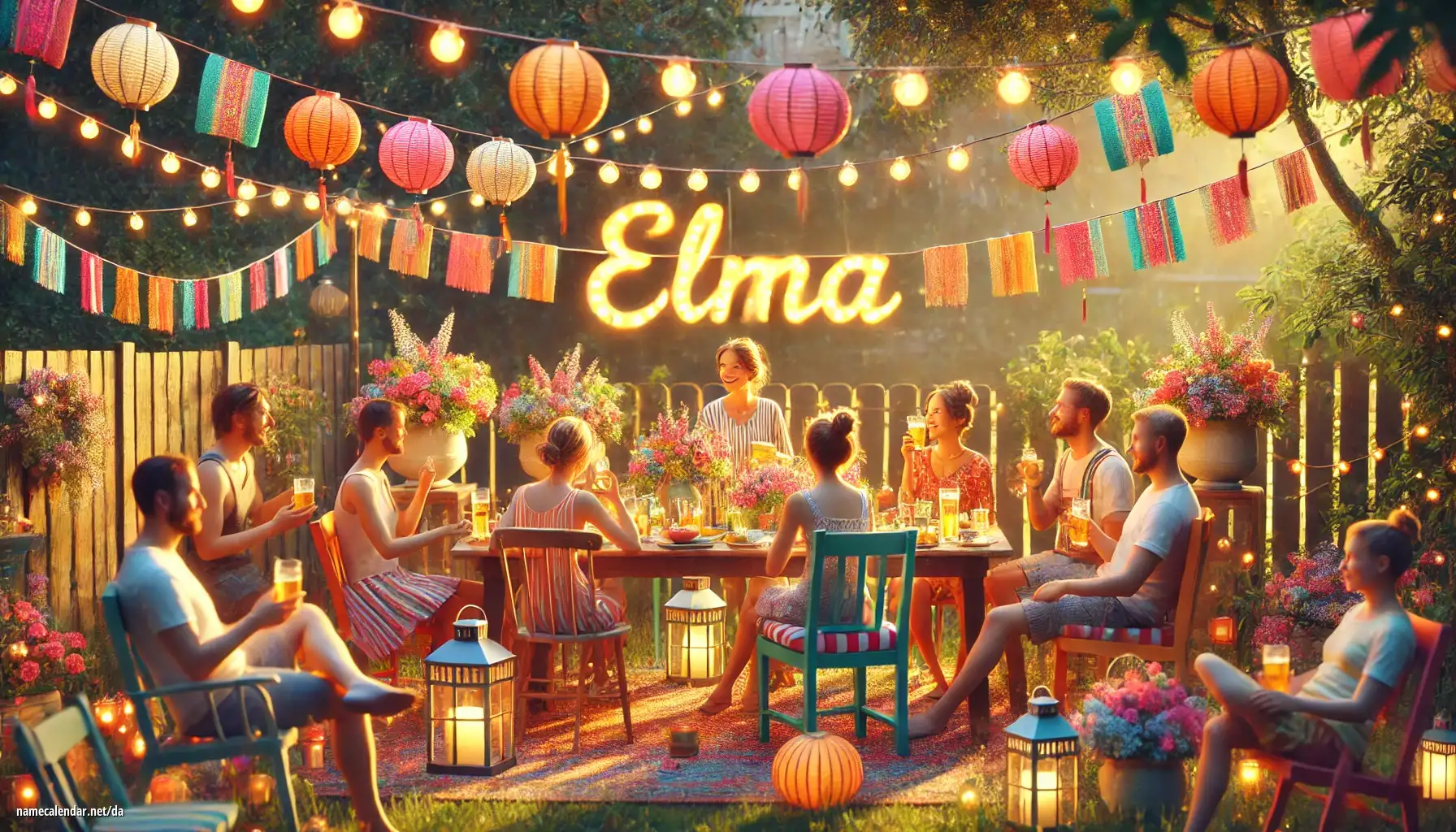 Fejring af navnedag og navn - Elma