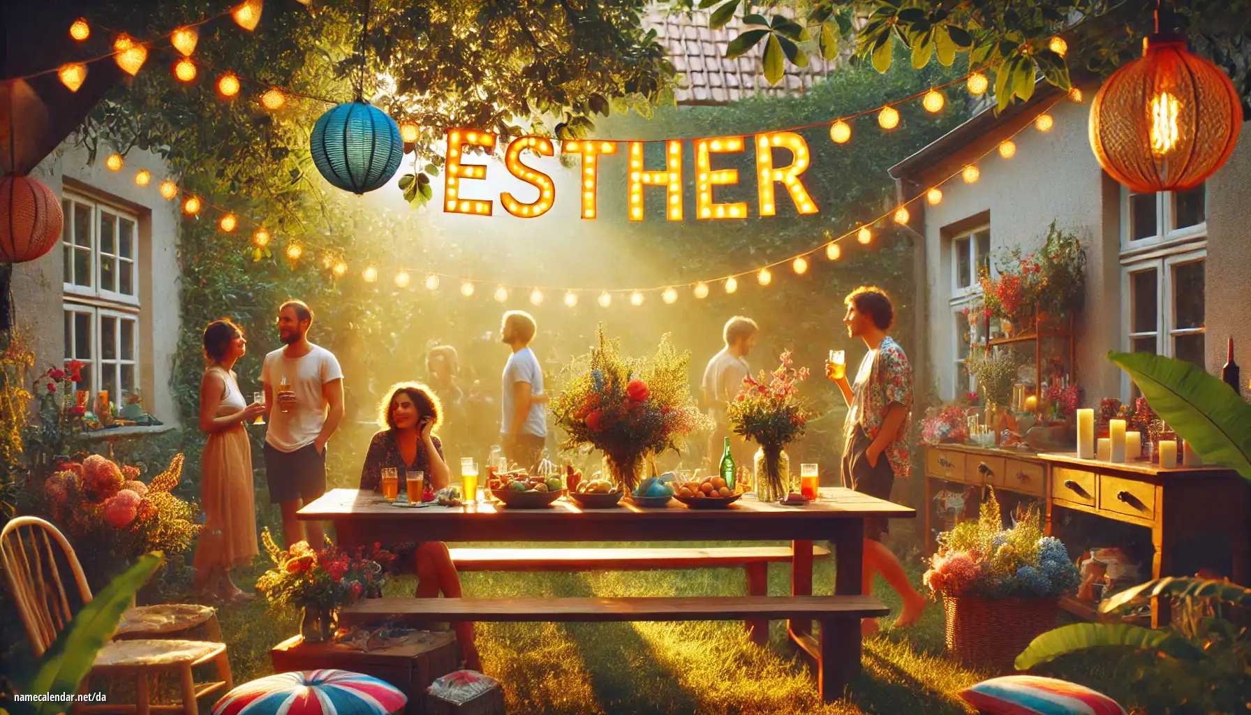 Fejring af navnedag og navn - Esther