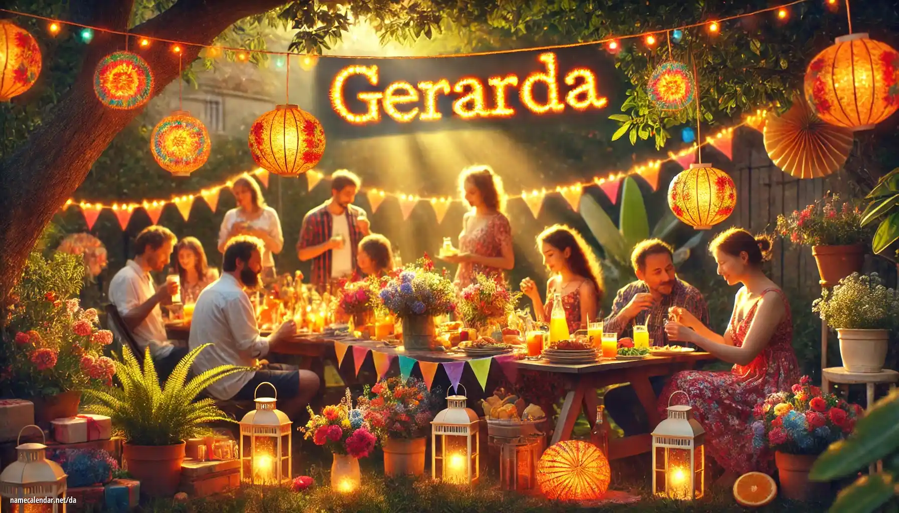 Fejring af navnedag og navn - Gerarda