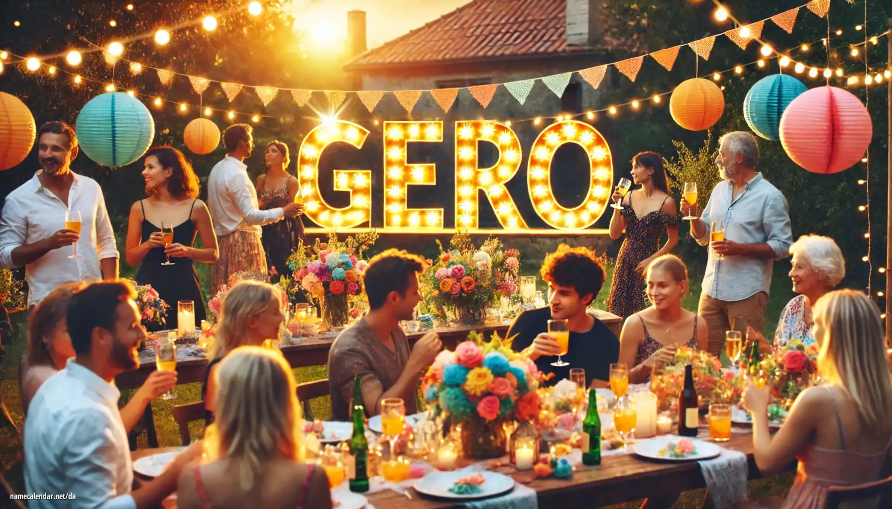 Fejring af navnedag og navn - Gero