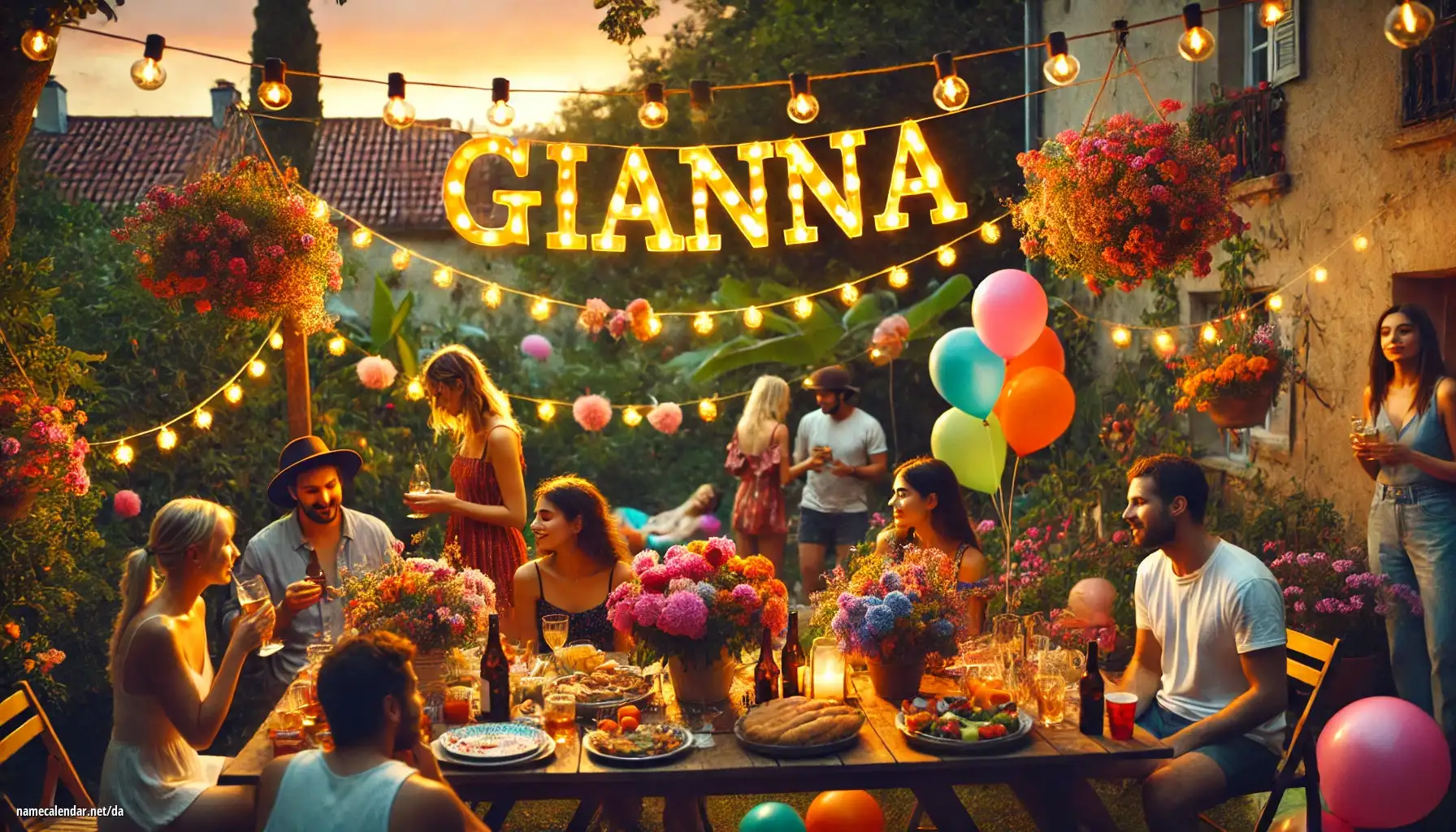 Fejring af navnedag og navn - Gianna