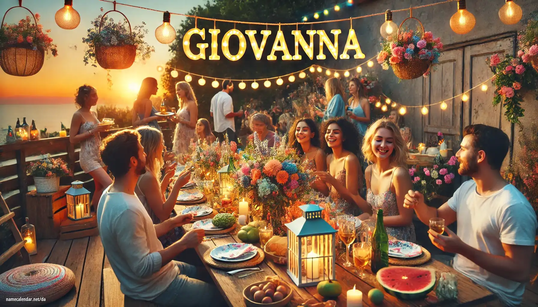 Fejring af navnedag og navn - Giovanna