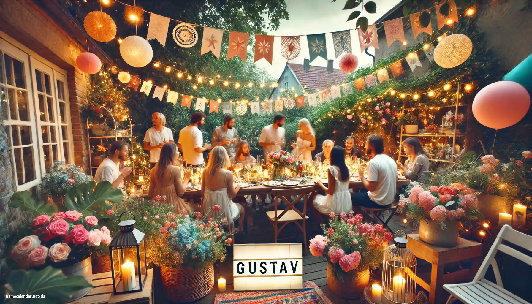 Fejring af navnedag og navn - Gustav