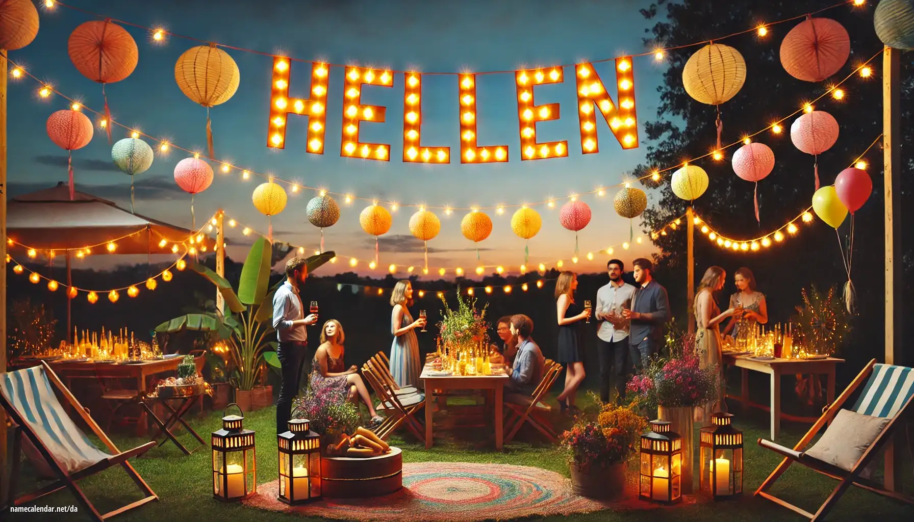 Fejring af navnedag og navn - Hellen