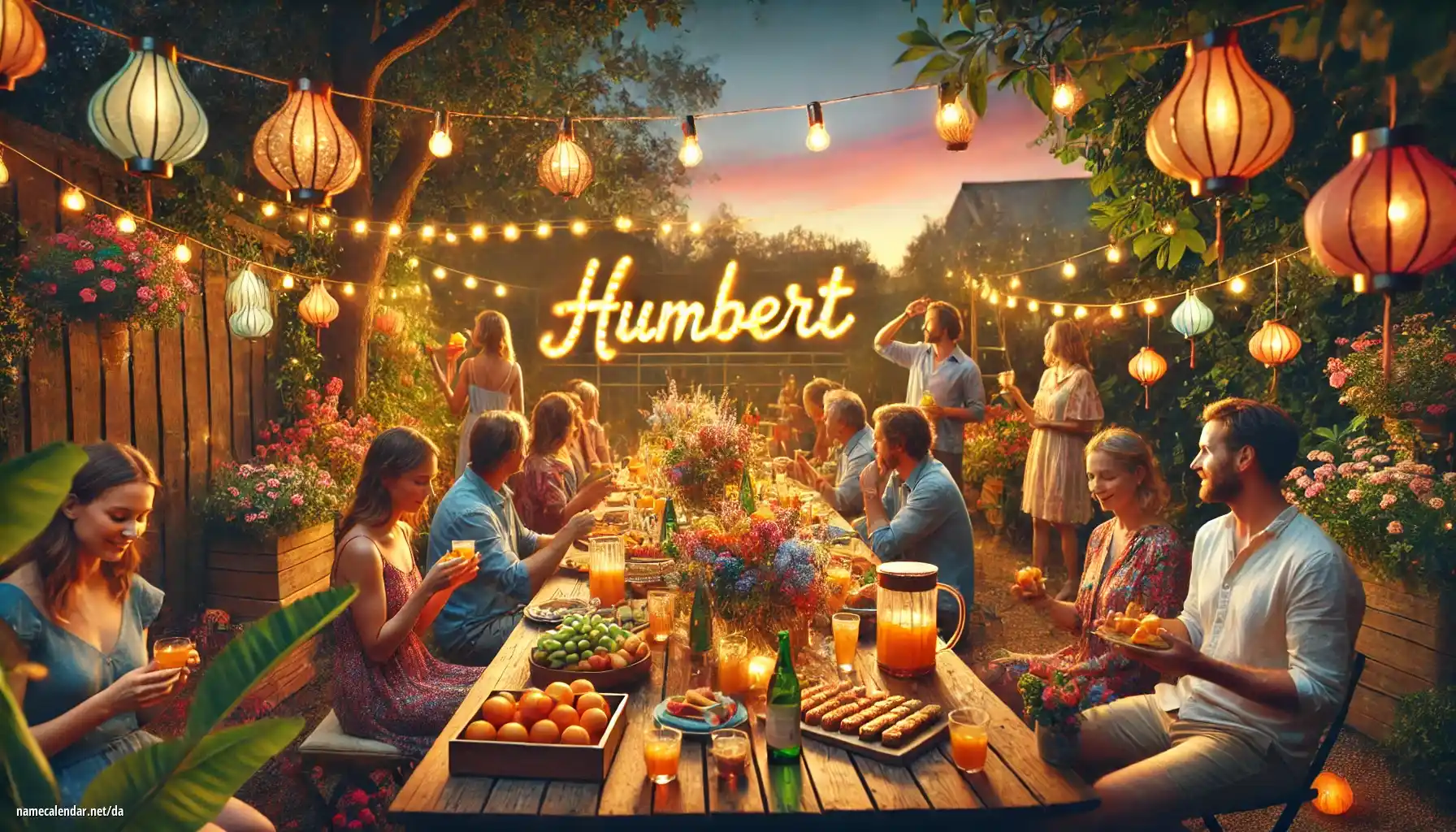 Fejring af navnedag og navn - Humbert