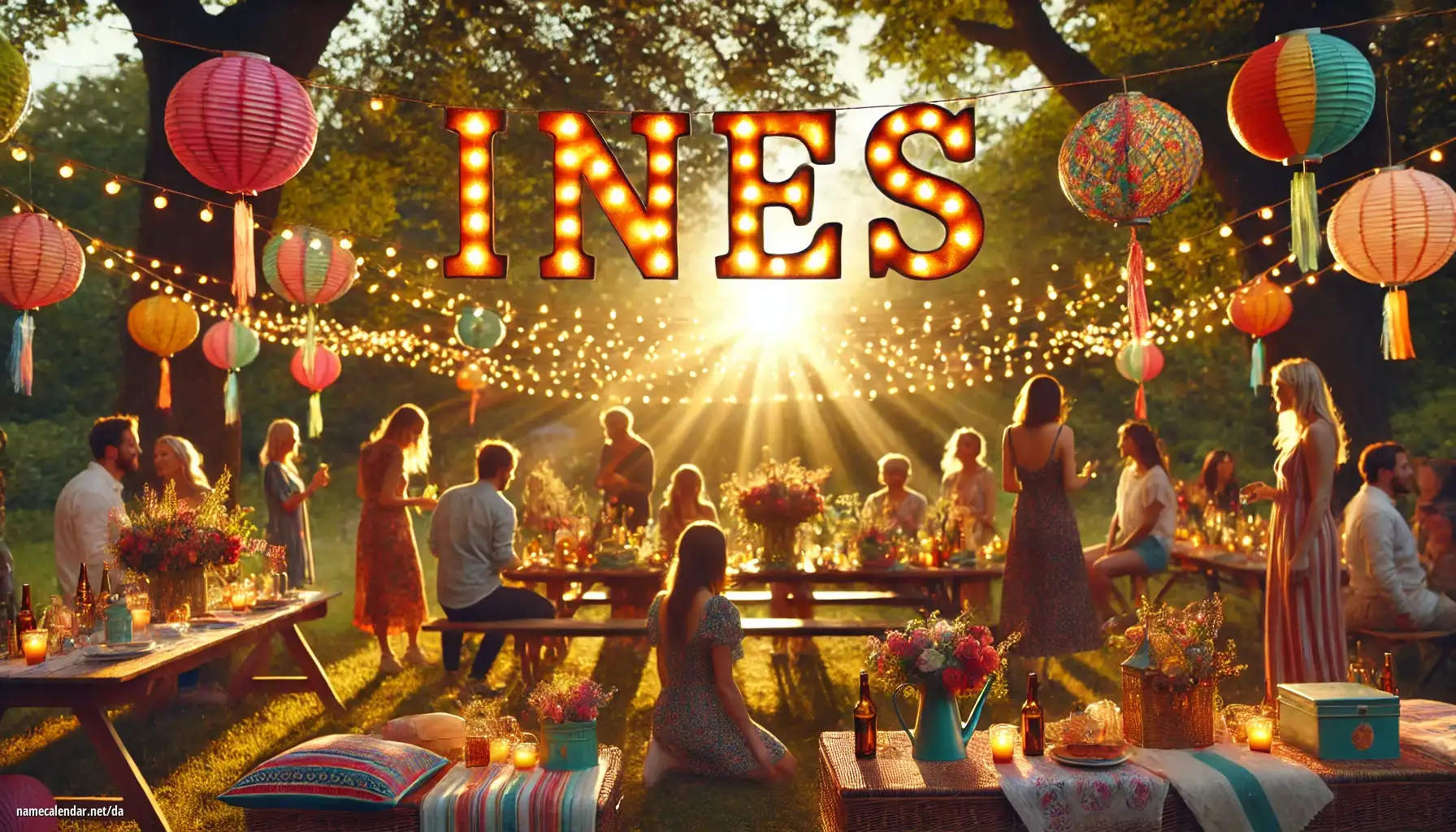 Fejring af navnedag og navn - Ines