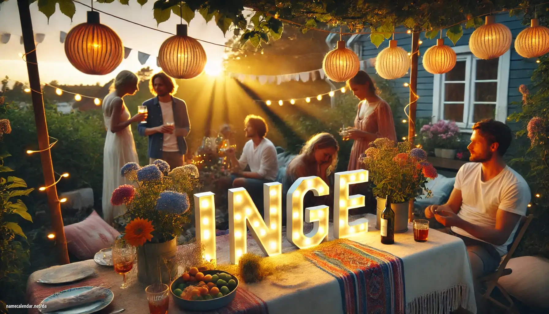 Fejring af navnedag og navn - Inge