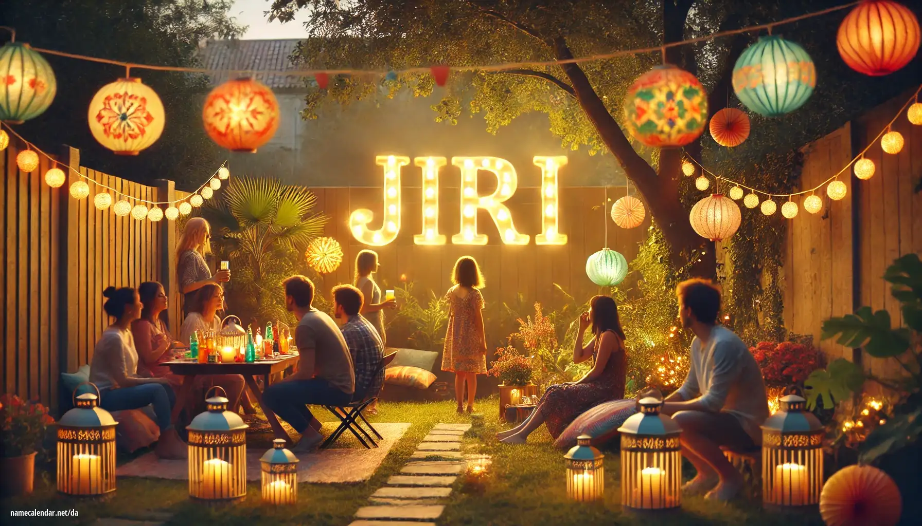 Fejring af navnedag og navn - Jiri