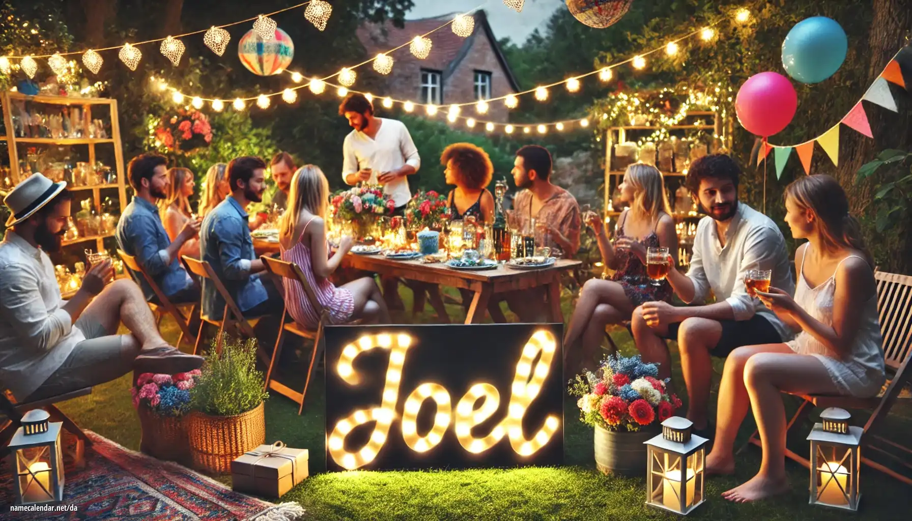 Fejring af navnedag og navn - Joël