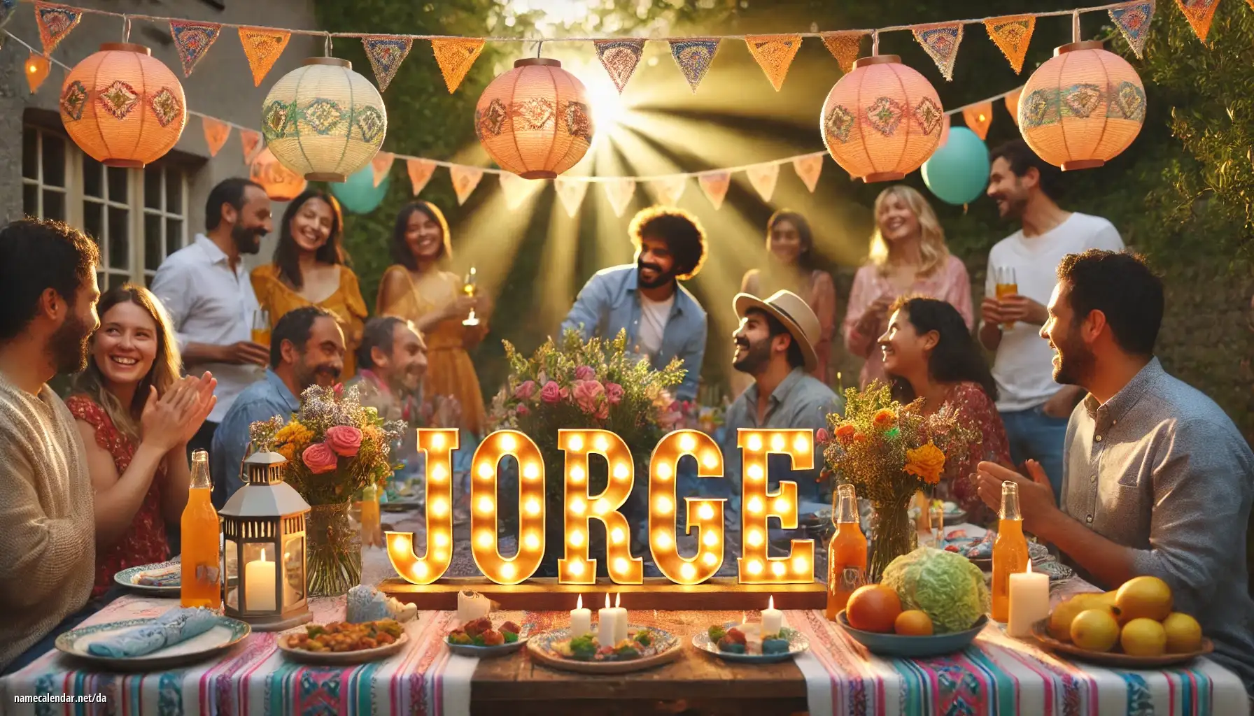 Fejring af navnedag og navn - Jorge