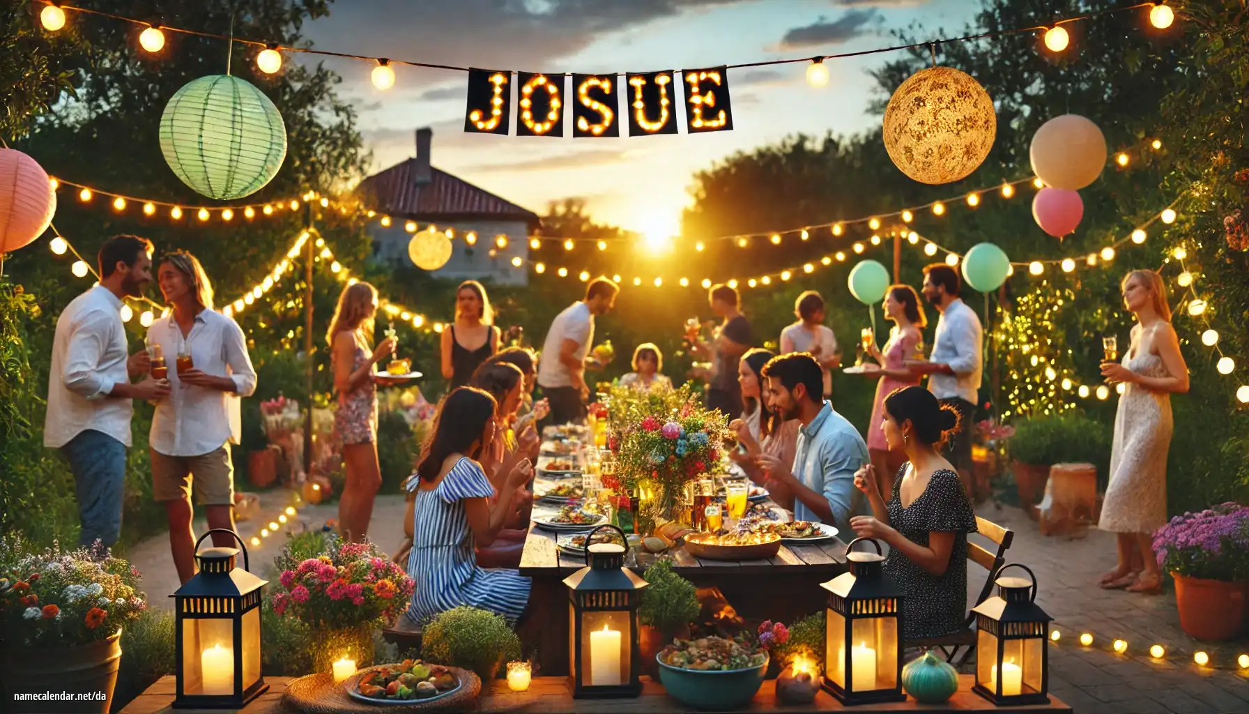 Fejring af navnedag og navn - Josue