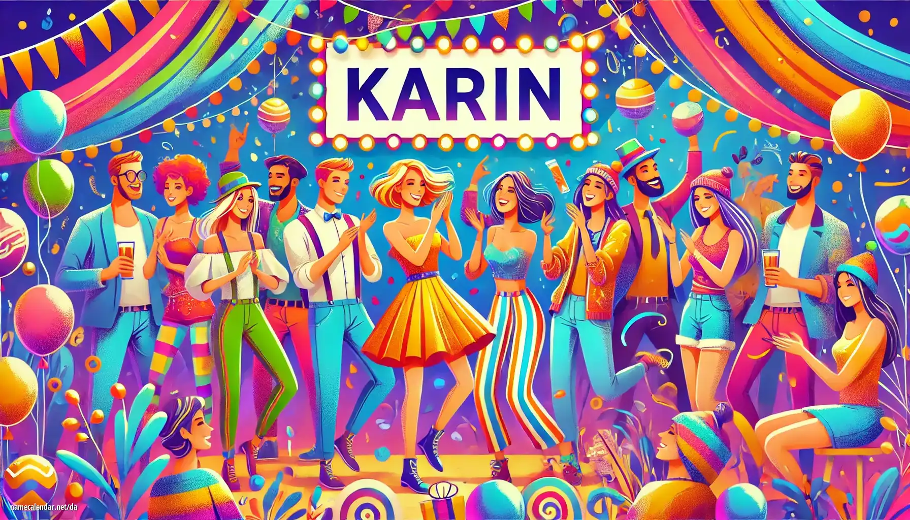 Fejring af navnedag og navn - Karin