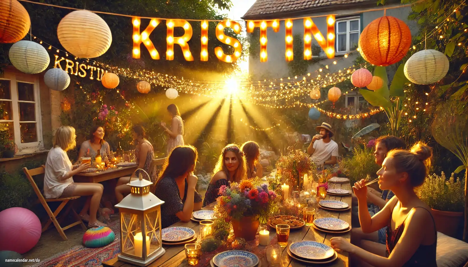 Fejring af navnedag og navn - Kristin