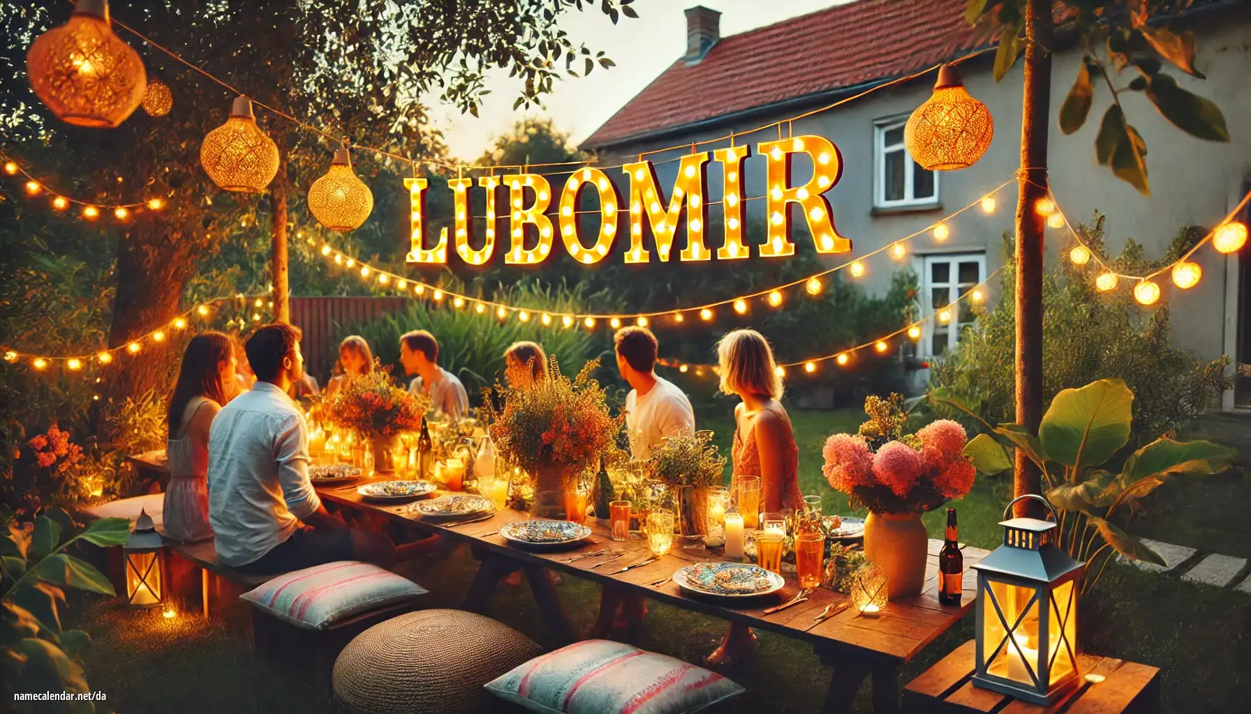 Fejring af navnedag og navn - Lubomír