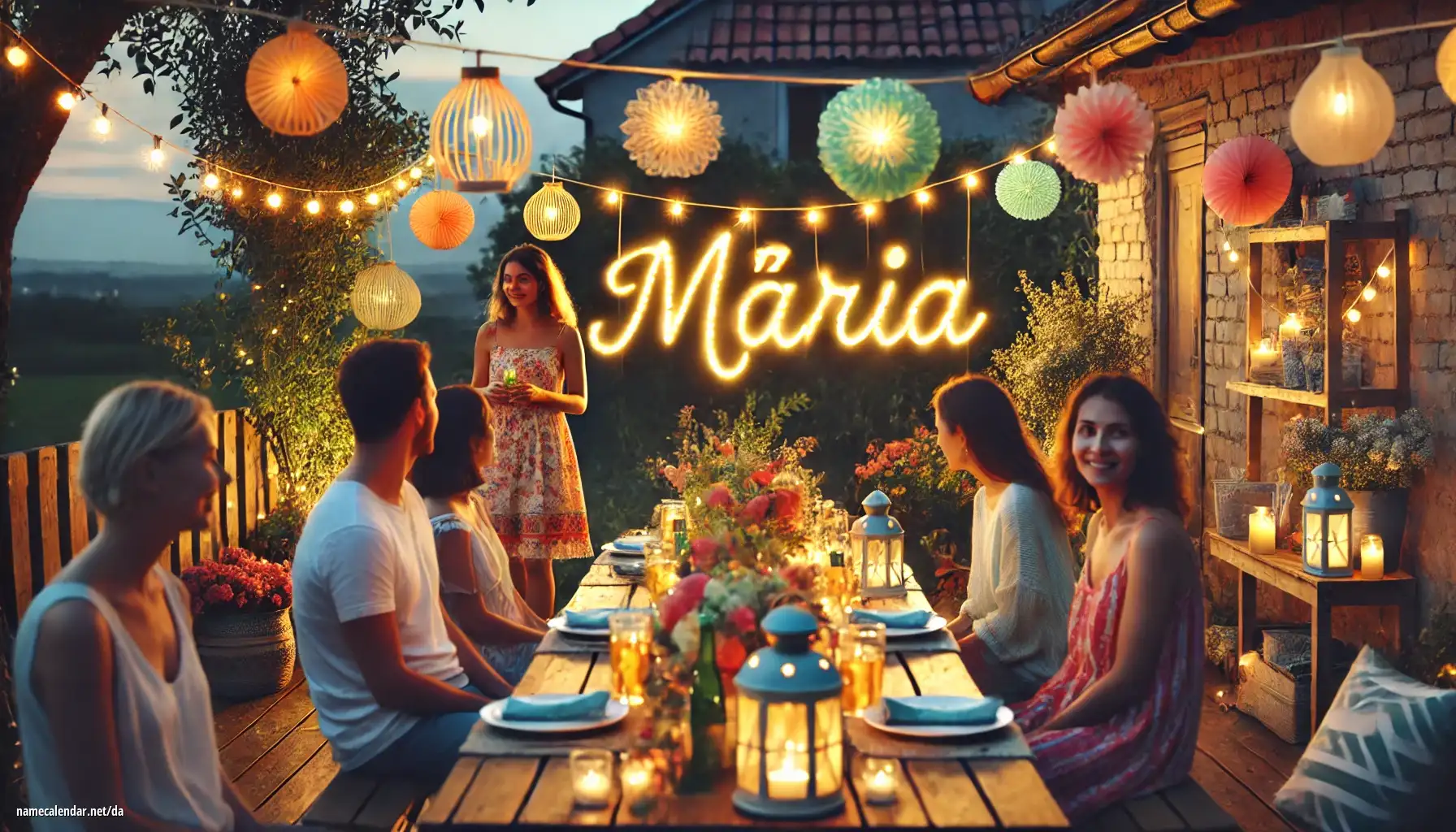 Fejring af navnedag og navn - Mária