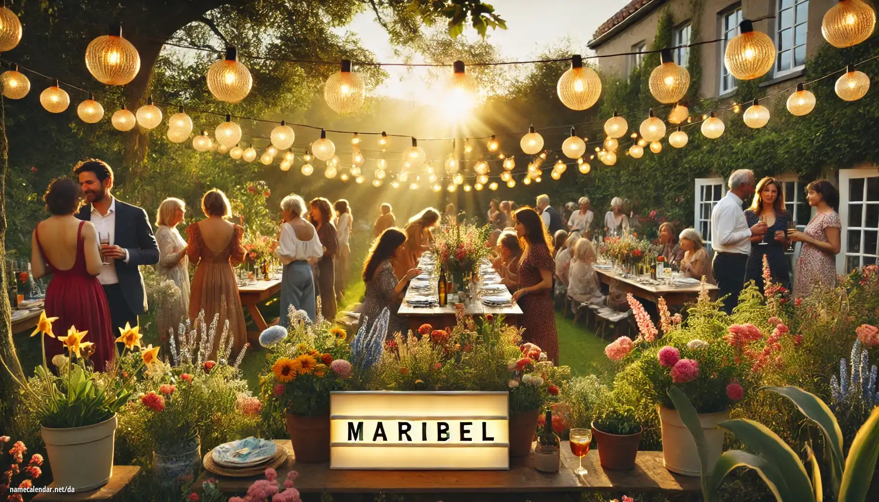 Fejring af navnedag og navn - Maribel