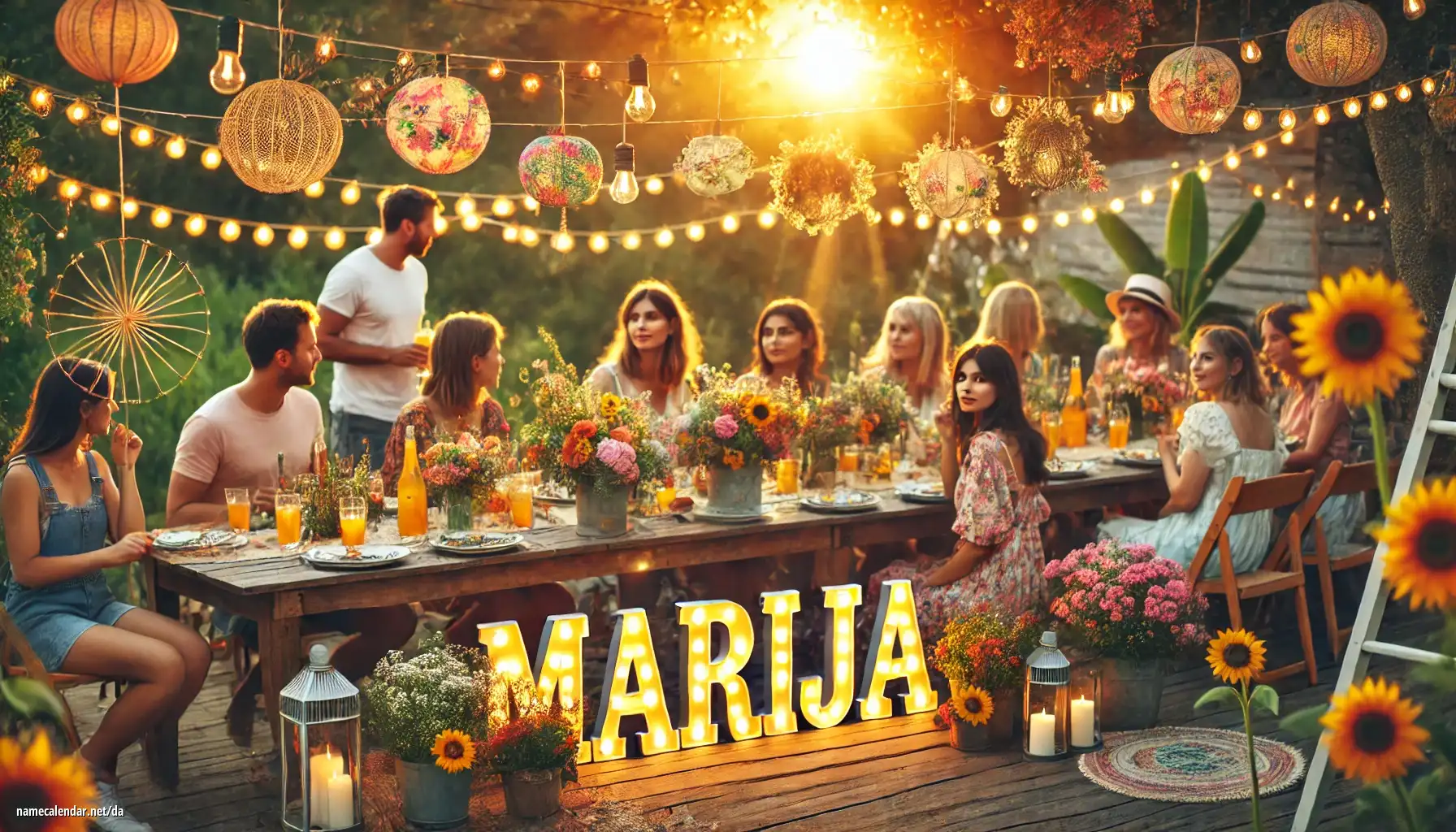 Fejring af navnedag og navn - Marija