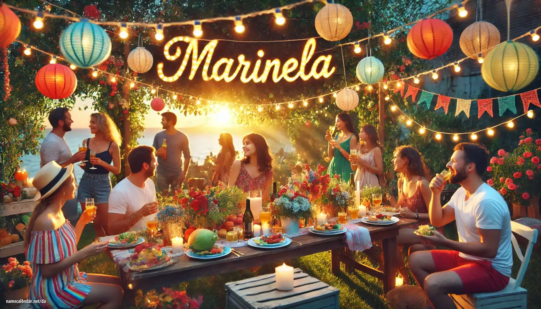 Fejring af navnedag og navn - Marinela
