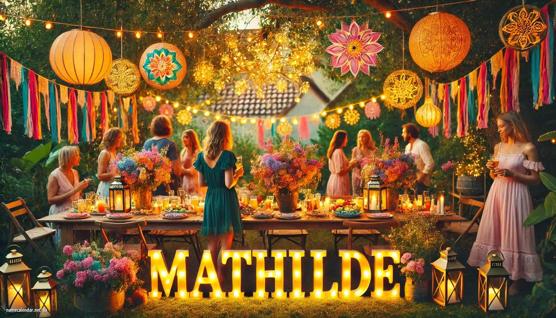 Fejring af navnedag og navn - Mathilde