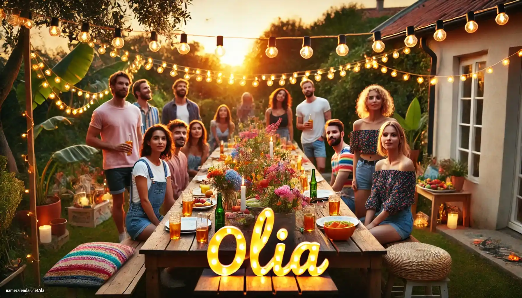 Fejring af navnedag og navn - Olia