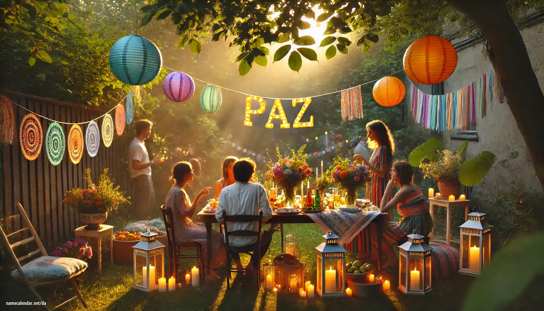 Fejring af navnedag og navn - Paz