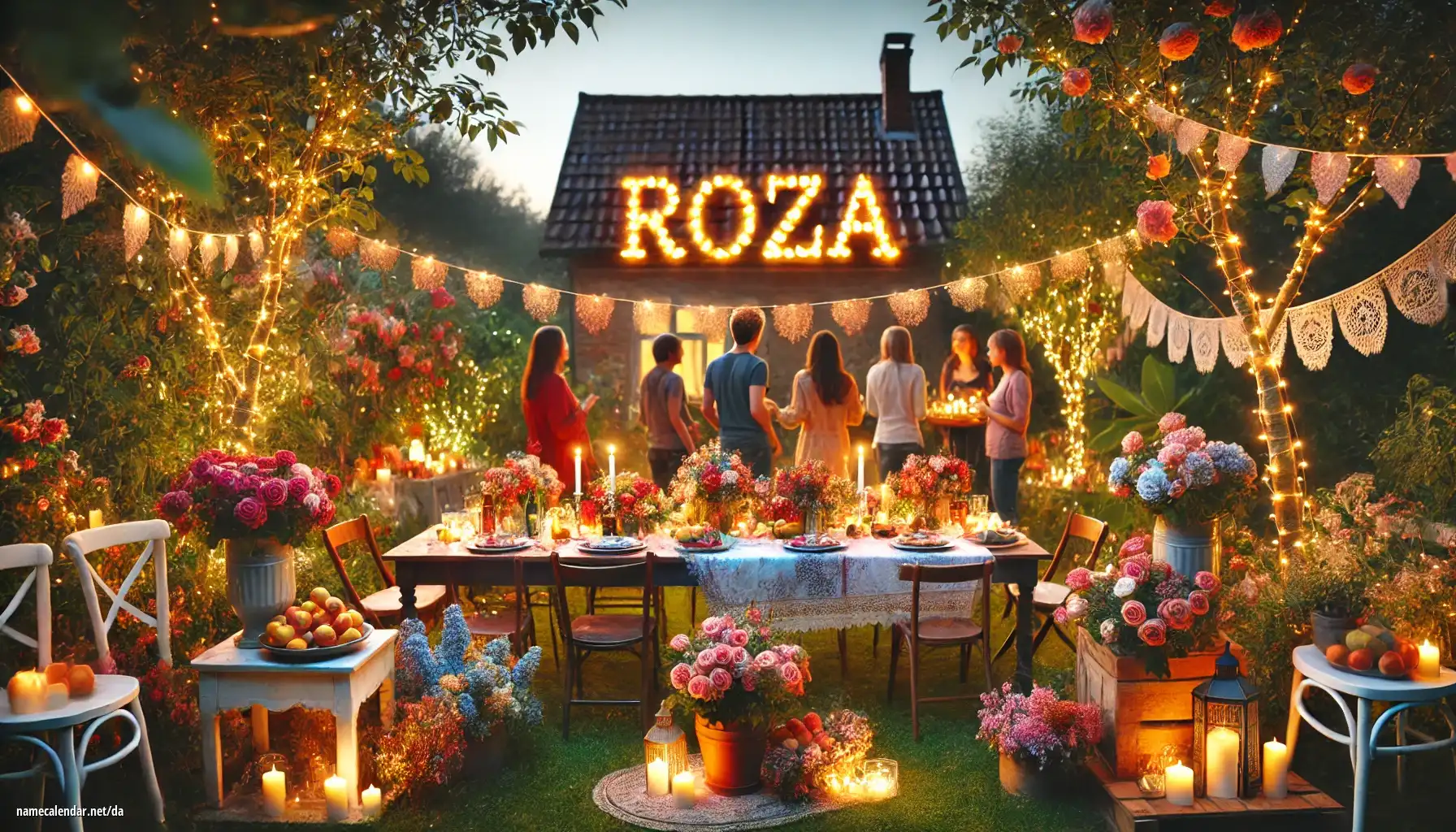 Fejring af navnedag og navn - Róża
