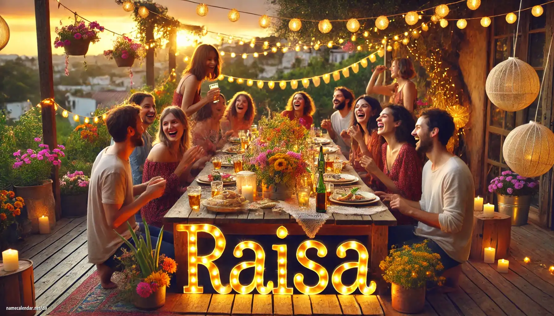 Fejring af navnedag og navn - Raisa