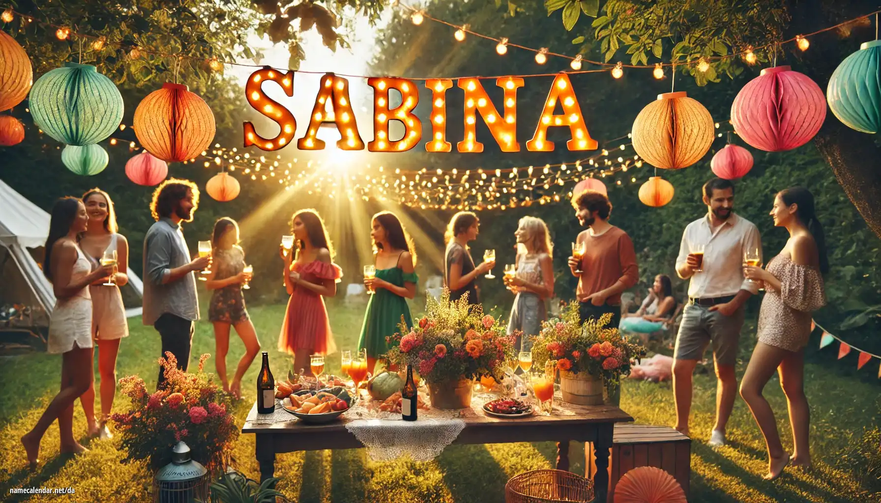 Fejring af navnedag og navn - Sabína