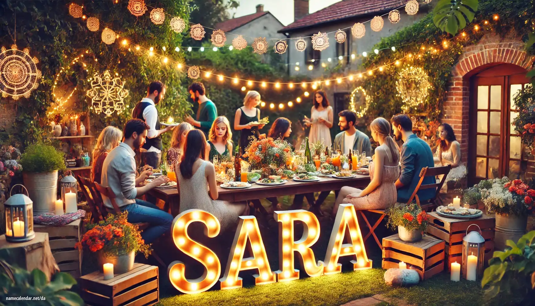 Fejring af navnedag og navn - Sara