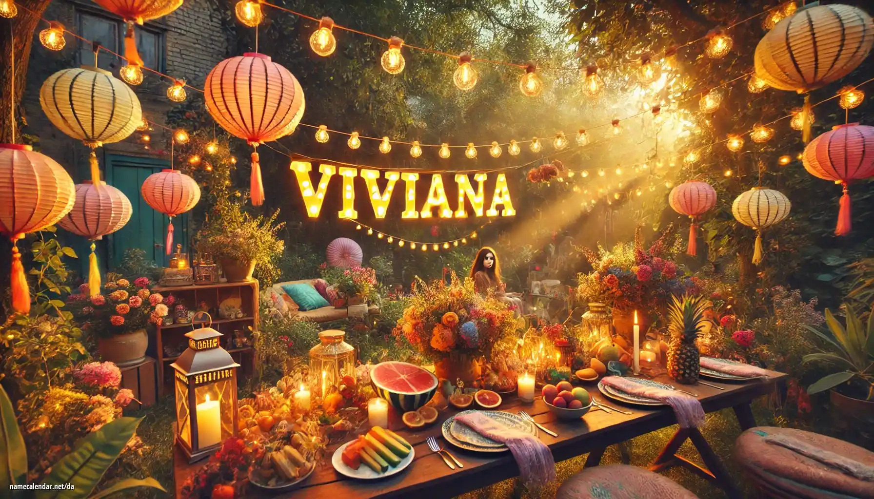 Fejring af navnedag og navn - Viviana