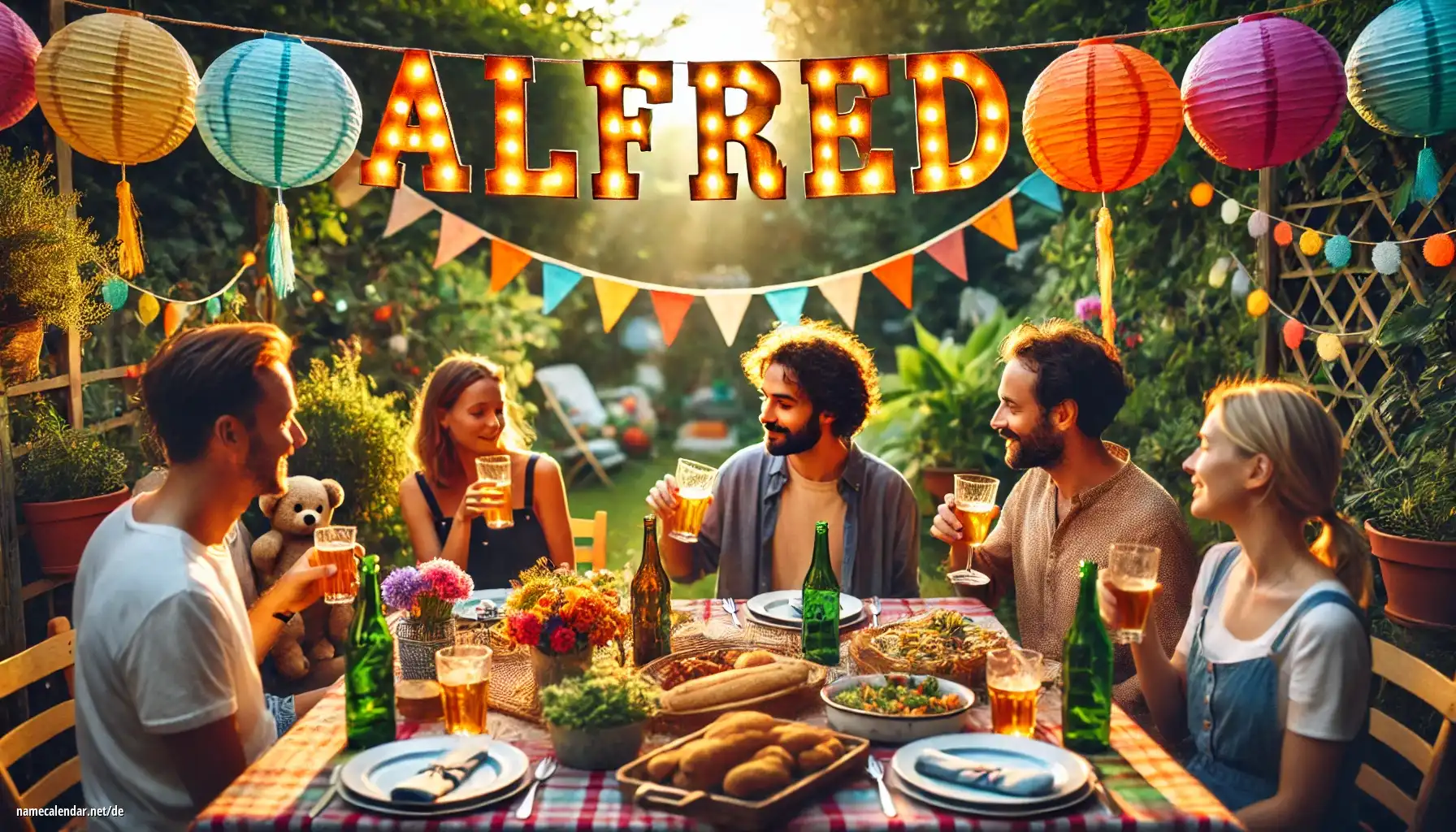 Feier des Namenstages und des Namens - Alfred