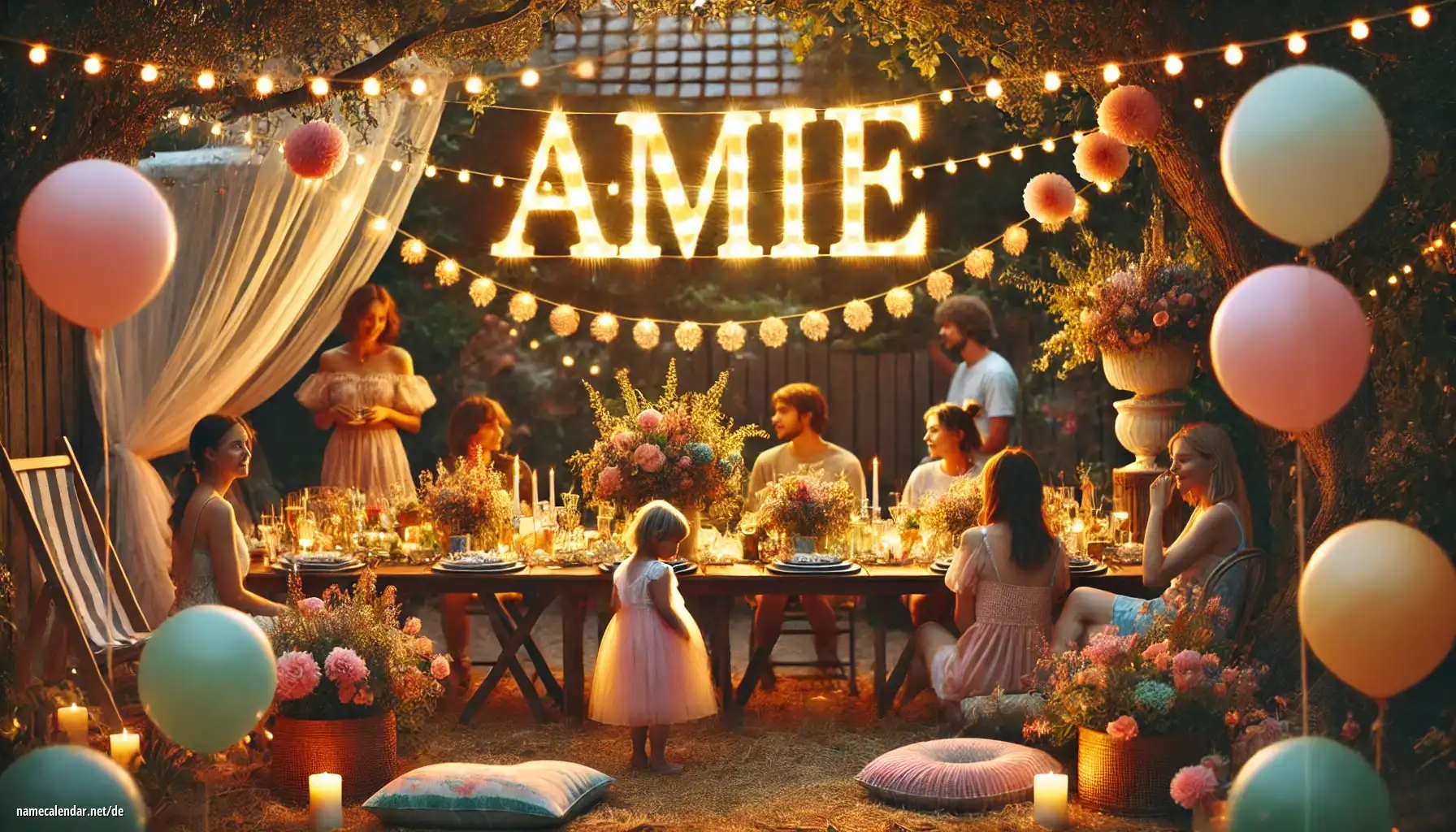 Feier des Namenstages und des Namens - Amie