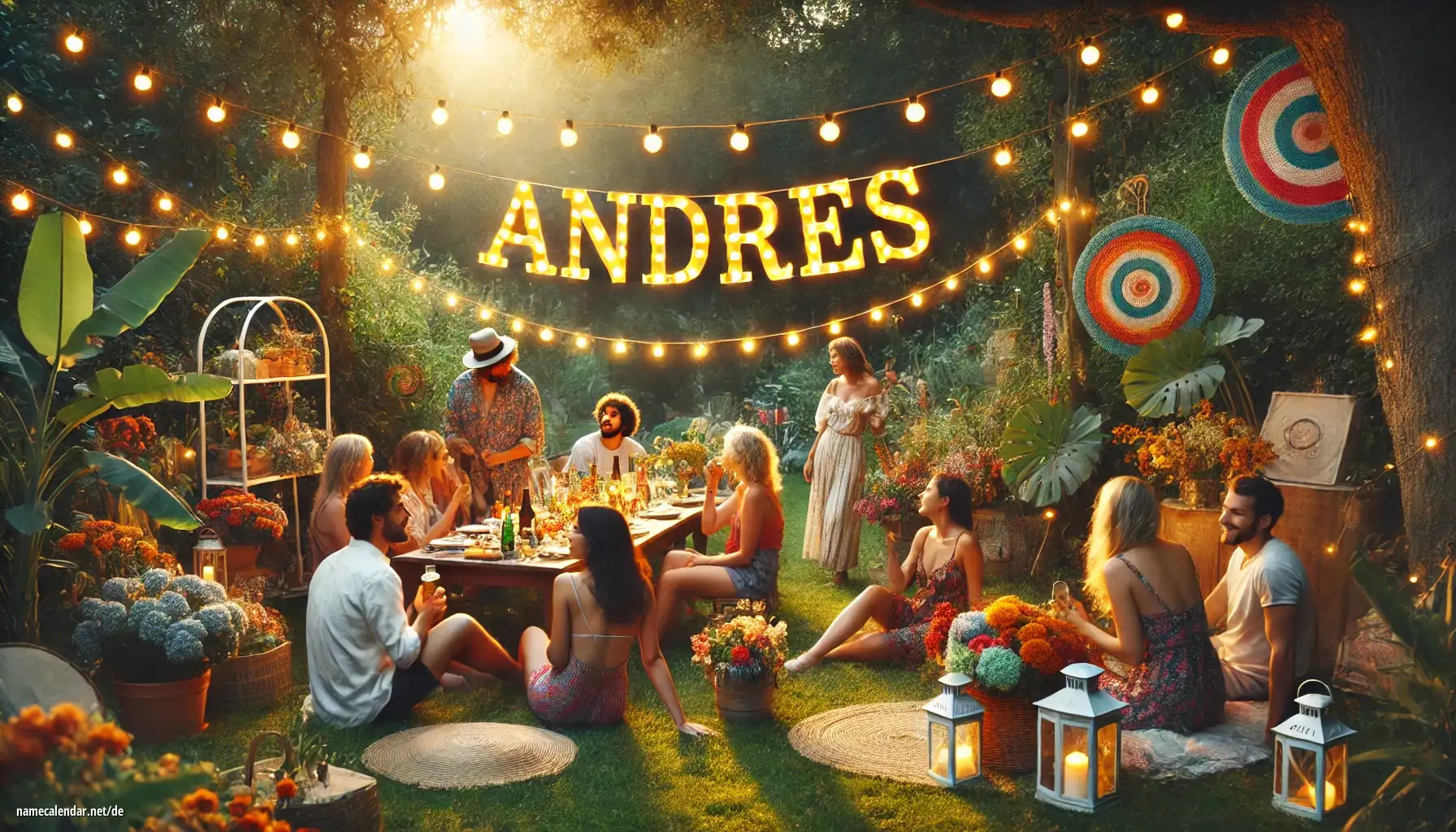 Feier des Namenstages und des Namens - Andrés