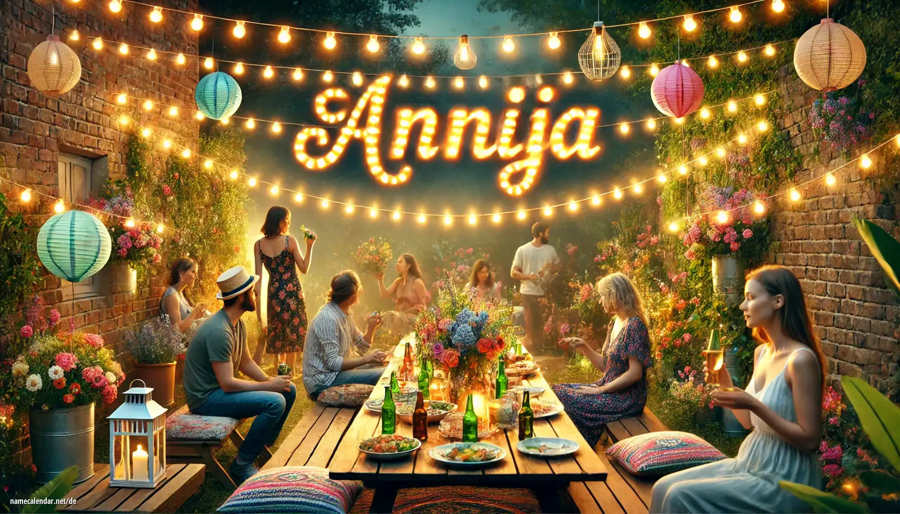 Feier des Namenstages und des Namens - Annija