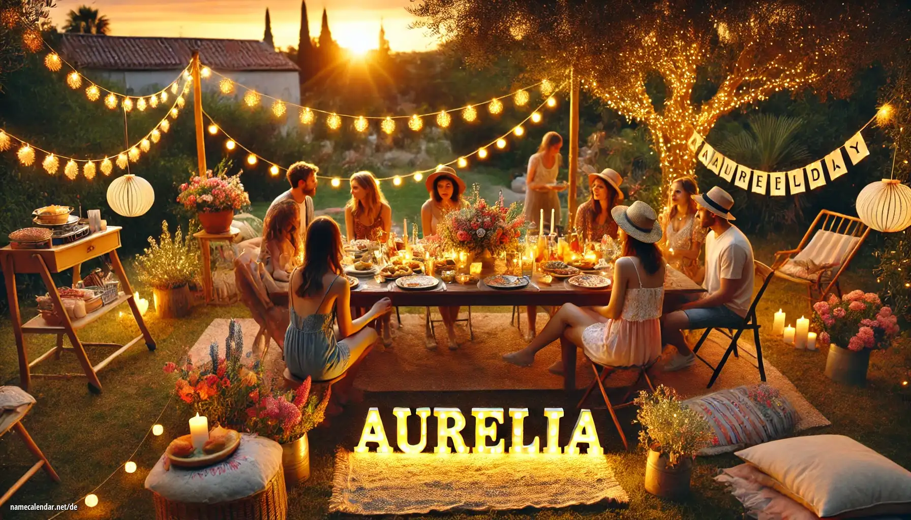 Feier des Namenstages und des Namens - Aurélia